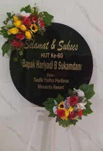 Papan Akrilik Ucapan Ulang Tahun Kota Kediri